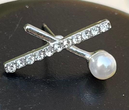 Pearl Cross Studs