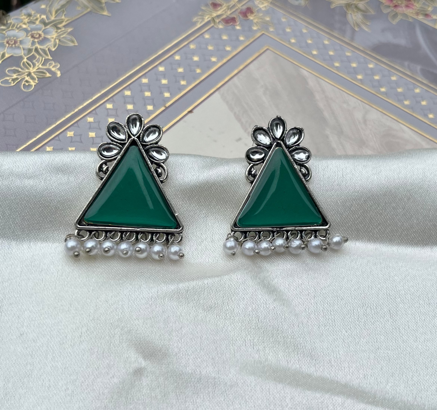 Bohemian Triangle Drop Earrings