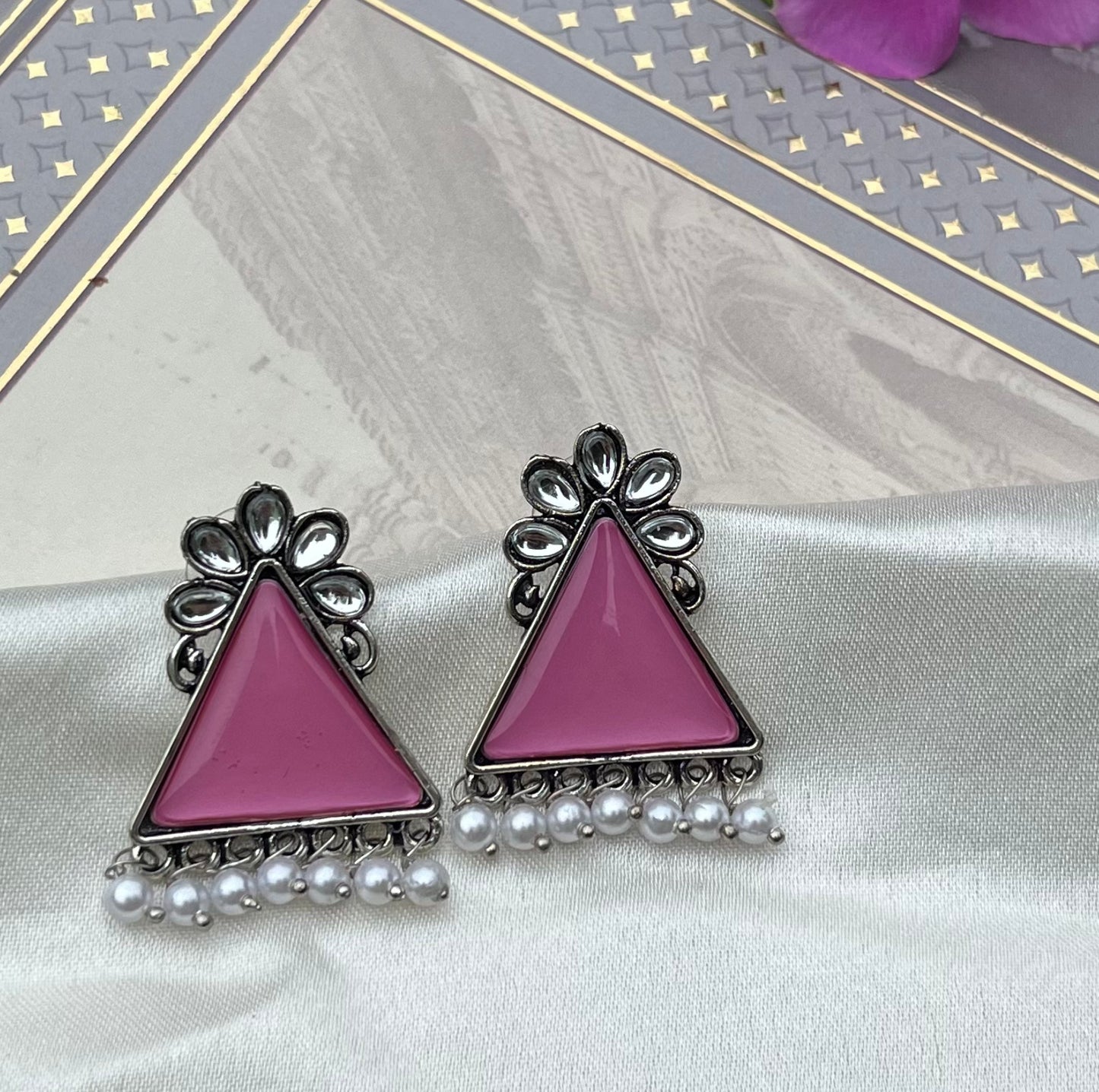 Bohemian Triangle Drop Earrings