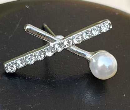 Pearl Cross Studs