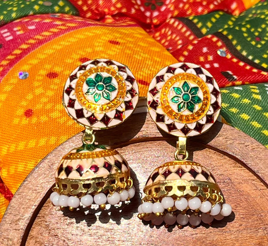 Rajasthani Phool Jhumkas